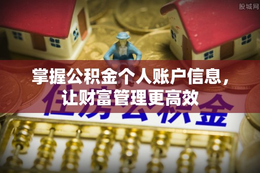 乌来掌握公积金个人账户信息，让财富管理更高效